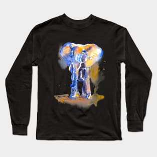 Elephant Standing Long Sleeve T-Shirt